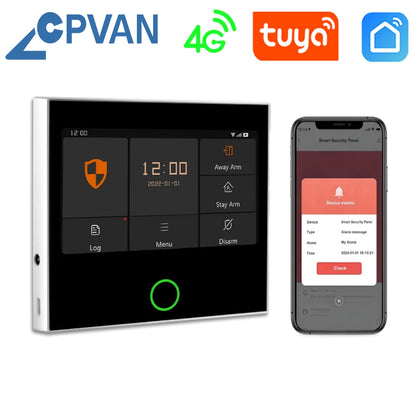 4.3-Inch Panel Tuya Smart Home Security System Wireless WIFI 4G for Home Burglar Security Protection Alarm