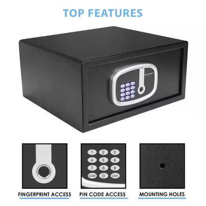 Biometric and Digital Keypad Security Safe with Interior Lights AX13632