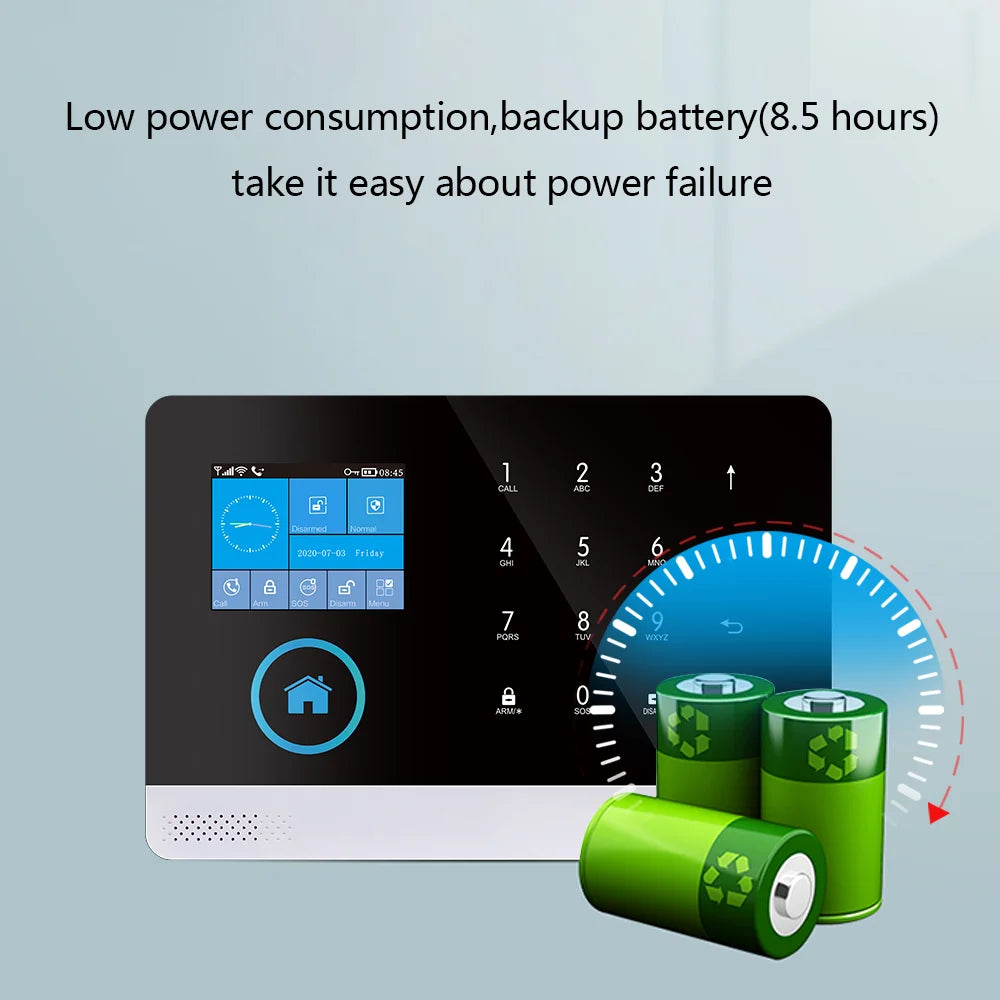 Tuya Wireless Security Protection Alarm Smart Home Alarm System Kits House Security Protection Support Smart Life 2G/4G
