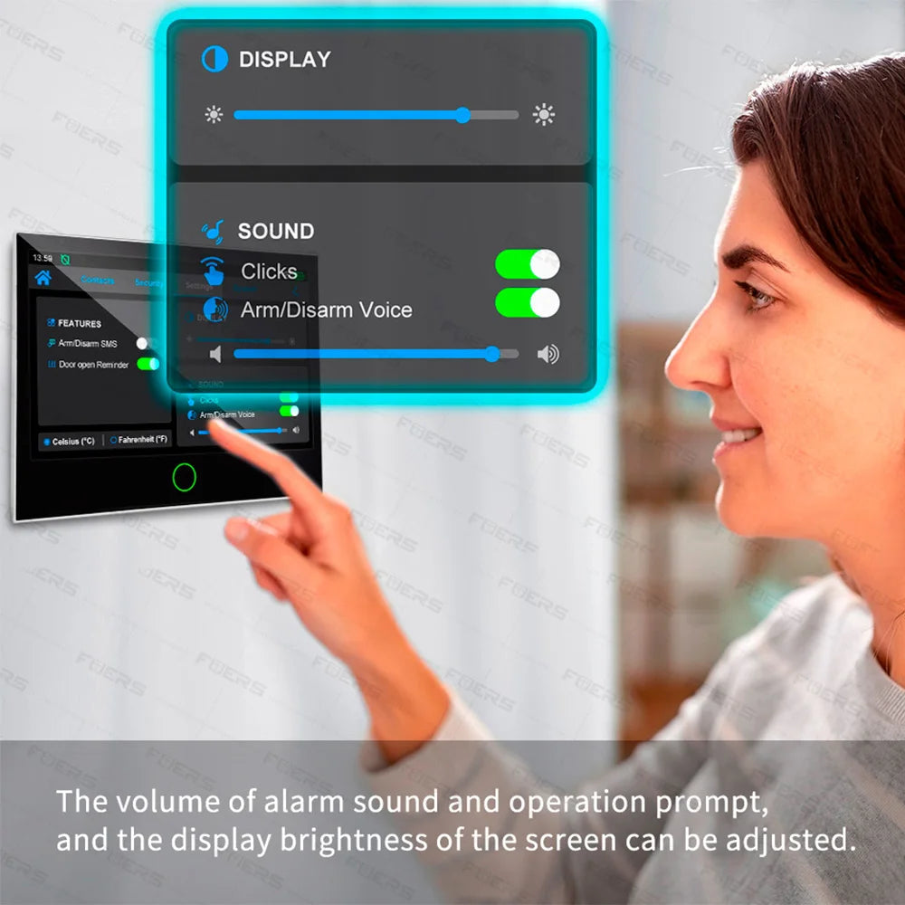 7 Inch TFT Screen 4G Home Security Alarm System G70 GSM Wifi Wireless Burglar Security Alarm System Work with Tuya Smart